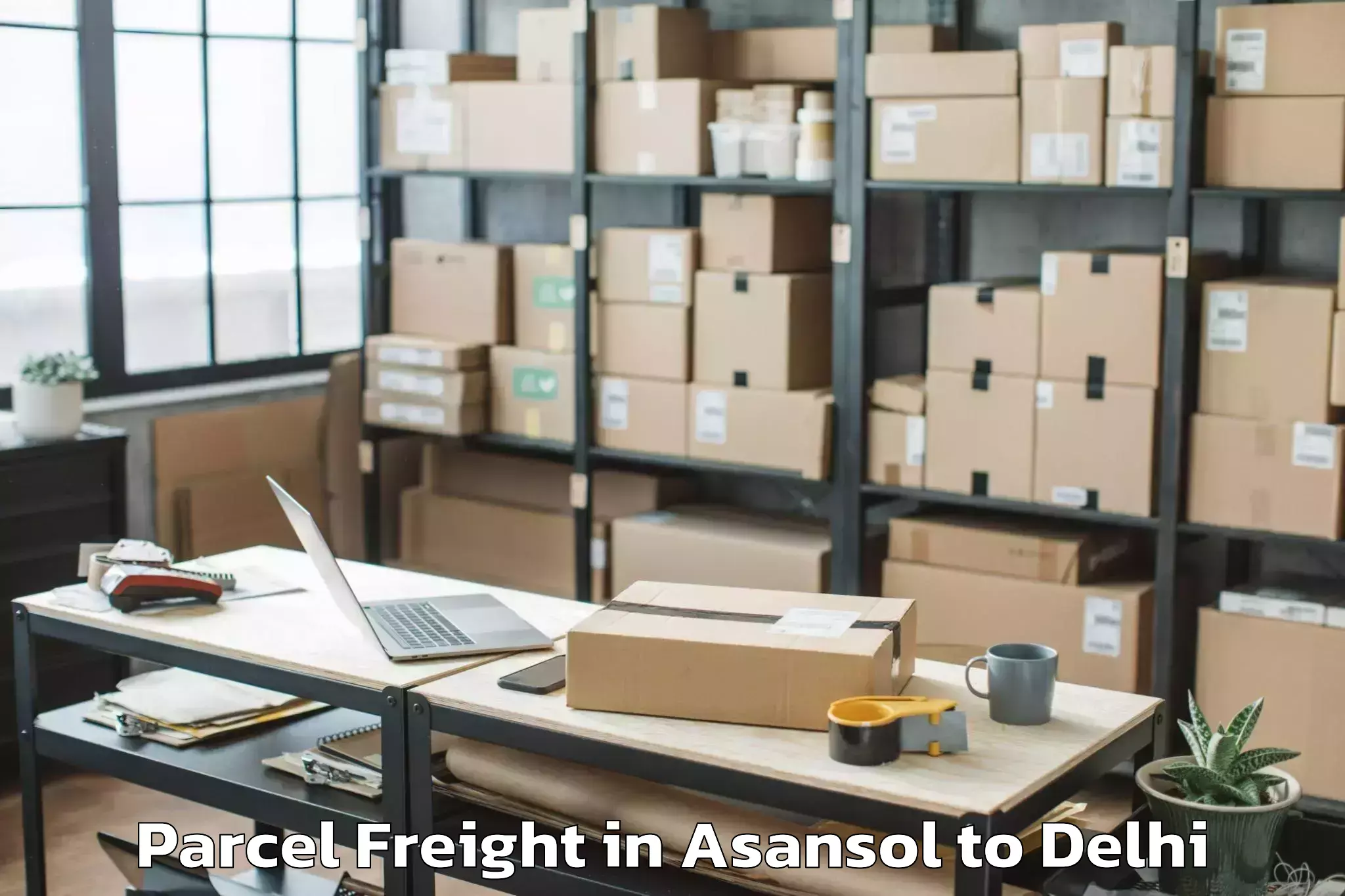 Book Asansol to Aggarwal City Mall Pitampura Parcel Freight